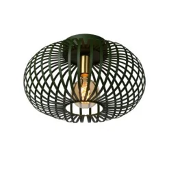 Lucide MANUELA - Plafonnière - Ø 40 cm - 1xE27 - Groen Outlet