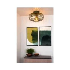 Lucide MANUELA - Plafonnière - Ø 40 cm - 1xE27 - Groen Outlet