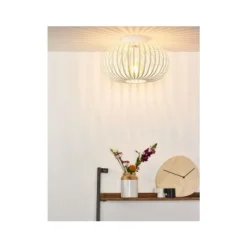 Lucide MANUELA - Plafonnière - Ø 40 cm - 1xE27 - Wit New