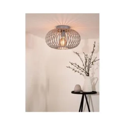 Lucide MANUELA - Plafonnière - Ø 40 cm - 1xE27 - Grijs Clearance