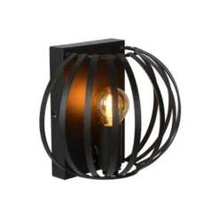Lucide MANUELA - Wandlamp - 1xE14 - Zwart Clearance