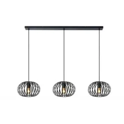 Lucide MANUELA Hanglamp-Zwart-3xE27-40W-Metaal Discount