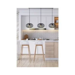 Lucide MANUELA Hanglamp-Zwart-3xE27-40W-Metaal Discount