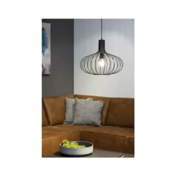 Lucide MANUELA Pendel 1xE27 Ø50cm Zwart Outlet
