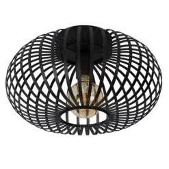 Lucide MANUELA Plafondlicht 1xE27 Ø40cm Zwart Discount