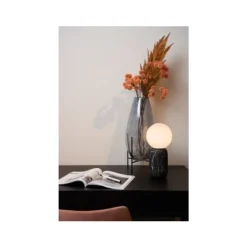 Lucide MARBOL Tafellamp-Zwart-Ø15-1xE27-25W-Metaal Clearance