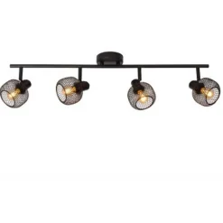 Lucide MAREN - Plafondspot - 4xE14 - Zwart Sale