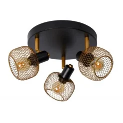 Lucide MAREN - Plafondspot - 3xE14 - Mat Goud / Messing Clearance