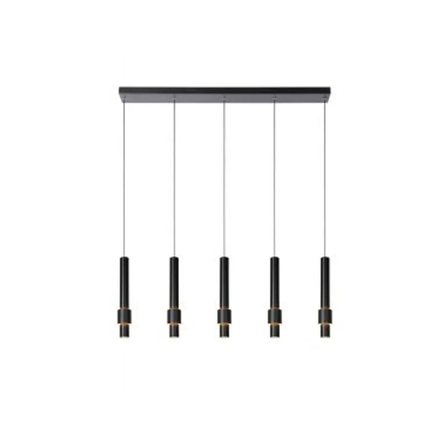 Lucide MARGARY Hanglamp-Zwart-LED Dimb.-4,2W-2700K Hot