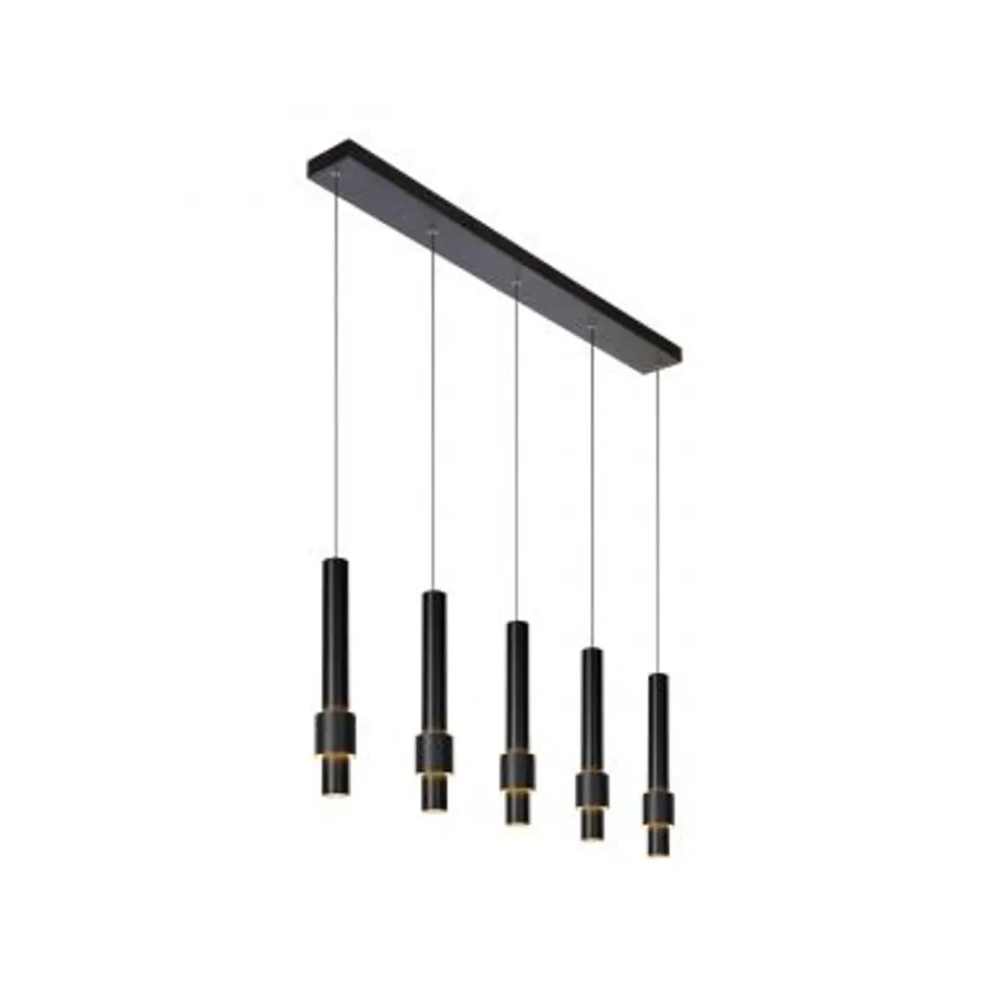 Lucide MARGARY Hanglamp-Zwart-LED Dimb.-4,2W-2700K Hot