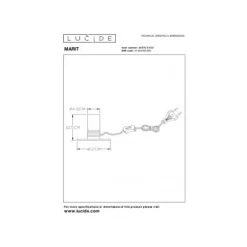 Lucide MARIT - Tafellamp - Ø 10 cm - 1xE27 - Mat Goud / Messing Best