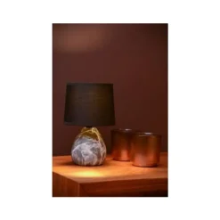 Lucide MARMO - Tafellamp - Ø 16 cm - 1xE14 - Zwart Best