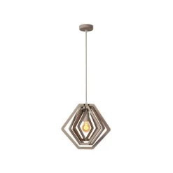 Lucide MAURO Hanglamp Kinder-Taupe-1xE27-40W-MDF Discount