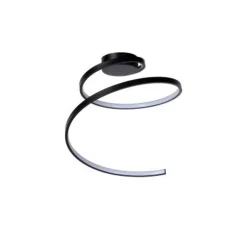 Lucide MAXENCE - Plafonnière - Ø 46 cm - LED Dimb. - 1x24W 3000K - 3 StepDim - Zwart Outlet