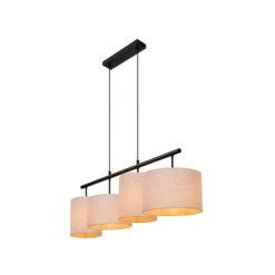 Lucide MAYA Hanglamp-Beige-4xE27-40W-Katoen Sale