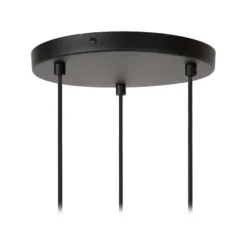 Lucide MAYA Hanglamp-Zwart-Ø46-3xE27-40W-Katoen Discount