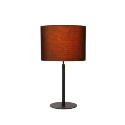 Lucide MAYA Tafellamp-Zwart-Ø26-1xE27-40W-Katoen New