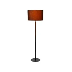 Lucide MAYA Vloerlamp-Zwart-Ø45-1xE27-40W-Katoen Online