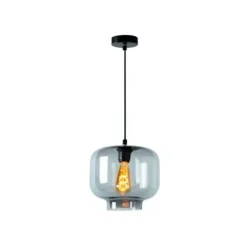 Lucide MEDINE - Hanglamp - Ø 25 cm - 1xE27 - Fumé New