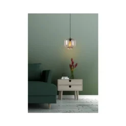 Lucide MEDINE - Hanglamp - Ø 25 cm - 1xE27 - Fumé New