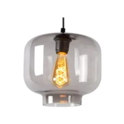 Lucide MEDINE - Hanglamp - Ø 25 cm - 1xE27 - Fumé New