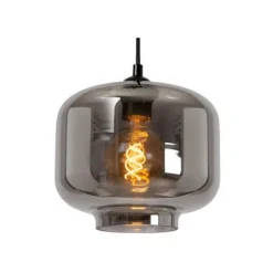 Lucide MEDINE Hanglamp-Fumé-3xE27-40W-Glas Outlet