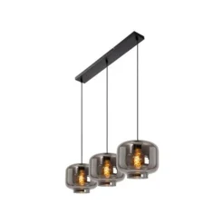 Lucide MEDINE Hanglamp-Fumé-3xE27-40W-Glas Outlet