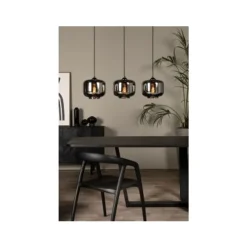 Lucide MEDINE Hanglamp-Fumé-3xE27-40W-Glas Outlet