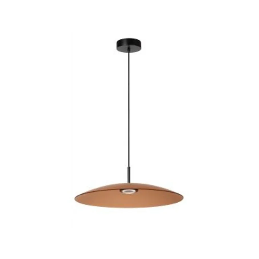 Lucide MENGA Hanglamp-Amber-Ø60-LED Dimb.-20W-2600K/2900K Hot