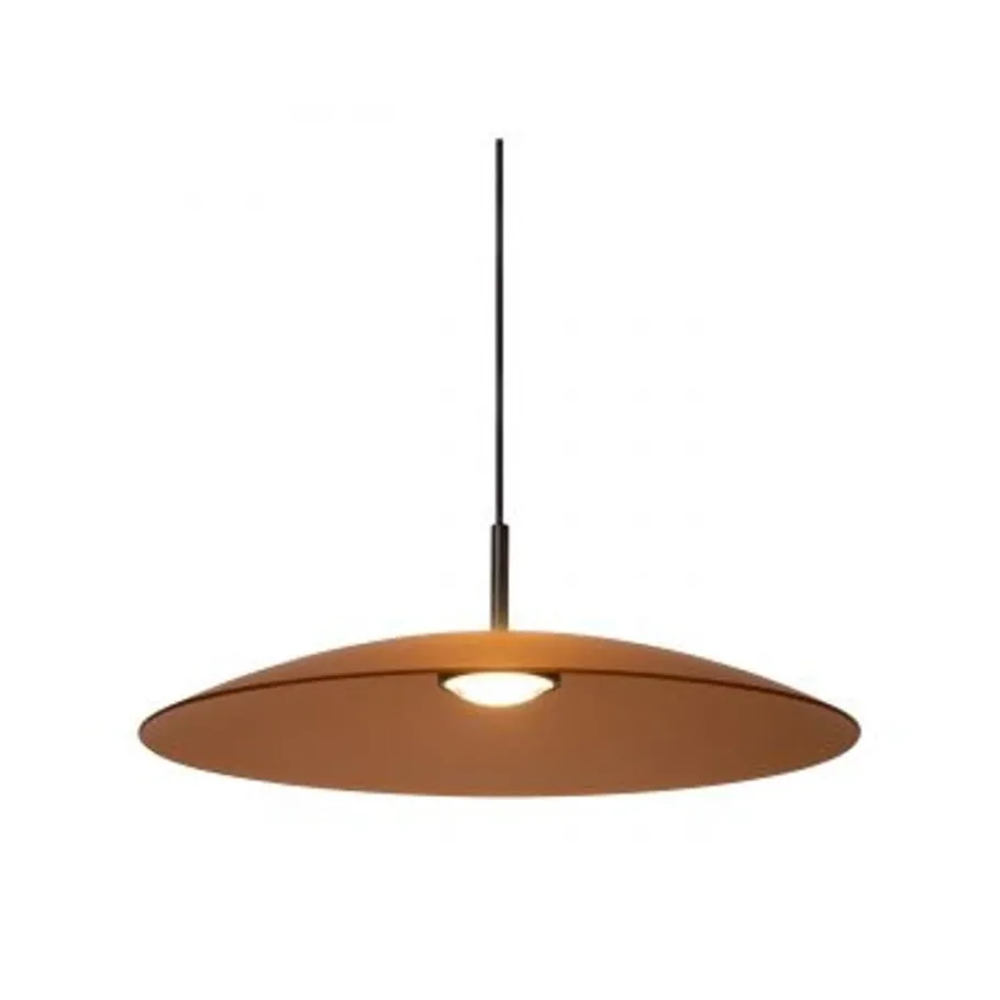 Lucide MENGA Hanglamp-Amber-Ø60-LED Dimb.-20W-2600K/2900K Hot
