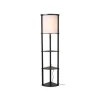 Lucide MENNO Vloerlamp-Zwart-1xE27-60W-MDF Outlet
