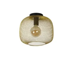 Lucide MESH - Plafonnière - Ø 30 cm - 1xE27 - Mat Goud / Messing Outlet