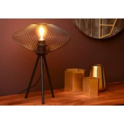 Lucide MESH - Tafellamp - Ø 30 cm - 1xE27 - Zwart Discount