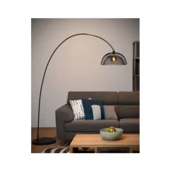 Lucide MESH - Vloerlamp - Ø 46 cm - 1xE27 - Zwart Clearance