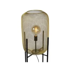 Lucide MESH - Vloerlamp - Ø 35 cm - 1xE27 - Mat Goud / Messing Hot