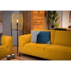 Lucide MESH - Vloerlamp - Ø 35 cm - 1xE27 - Mat Goud / Messing Hot