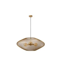 Lucide MESH Hanglamp-Mat Go.-Ø88-3xE27-40W-Metaal Hot