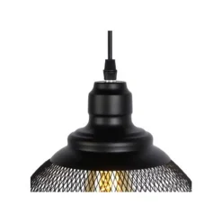 Lucide MESH Pendel E27 Ø22cm H 20cm Zwart New