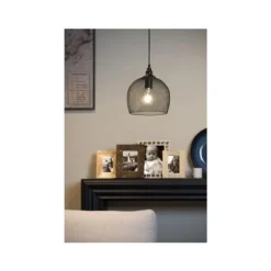 Lucide MESH Pendel E27 Ø22cm H 20cm Zwart New