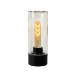 Lucide MICHA Wandlamp Buiten-Zwart-1xE27-40W-IP44-Glas Outlet