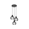 Lucide MIKAELA Hanglamp-Zwart-Ø32-3xE14-5W-Metaal Outlet