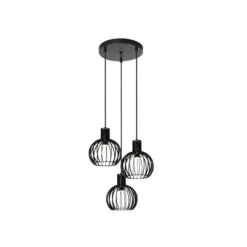 Lucide MIKAELA Hanglamp-Zwart-Ø32-3xE14-5W-Metaal Outlet