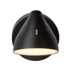 Lucide MILNE Wandlamp-Zwart-LED Dimb.-6W-2700K-12V-Metaal New