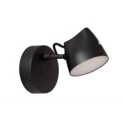 Lucide MILNE Wandlamp-Zwart-LED Dimb.-6W-2700K-12V-Metaal New