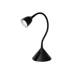 Lucide MILO Bureaulamp-Zwart-Ø12,8-LED-3,2W-3000K-ABS Outlet