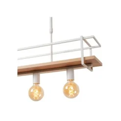 Lucide MILONGA Hanglamp-Wit-4xE27-40W-Metaal Outlet
