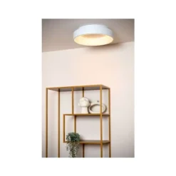 Lucide MIRAGE Plafonnière-Wit-Ø45-LED Dimb.-33W-2700K New