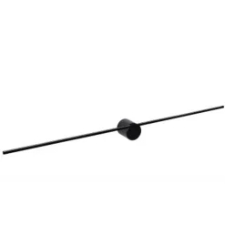 Lucide MIZAR - Wandlamp Badkamer - LED - 1x10W 2700K - IP44 - Zwart New