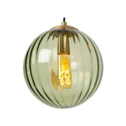 Lucide MONSARAZ Hanglamp-Groen-4xE27-40W-Glas Sale