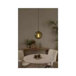 Lucide MONSARAZ Hanglamp-Groen-Ø25-1xE27-40W-Glas